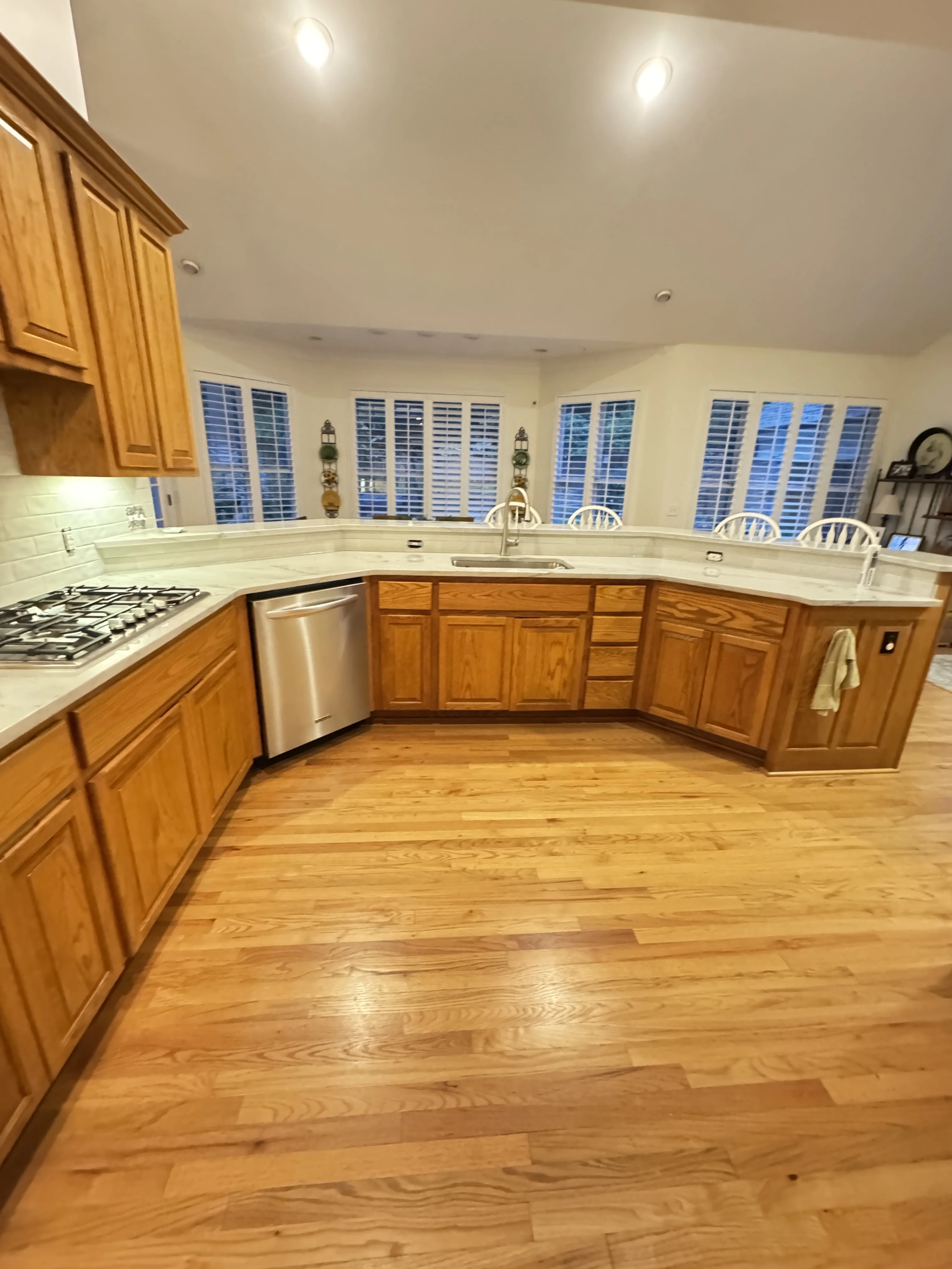 Tile Kitchen-Backsplash, Quartzite Countertops.
