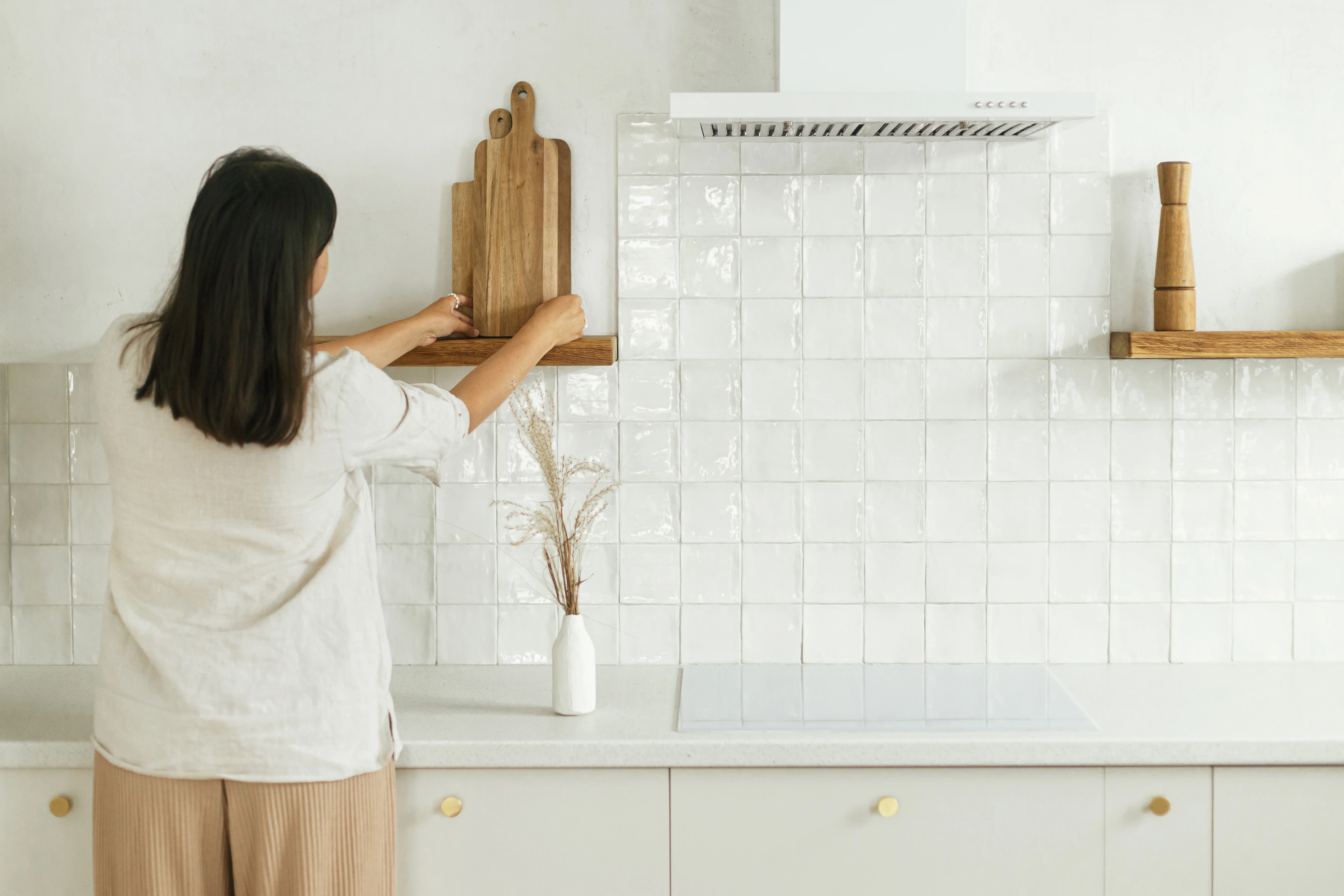 Porcelan Tile Backsplash